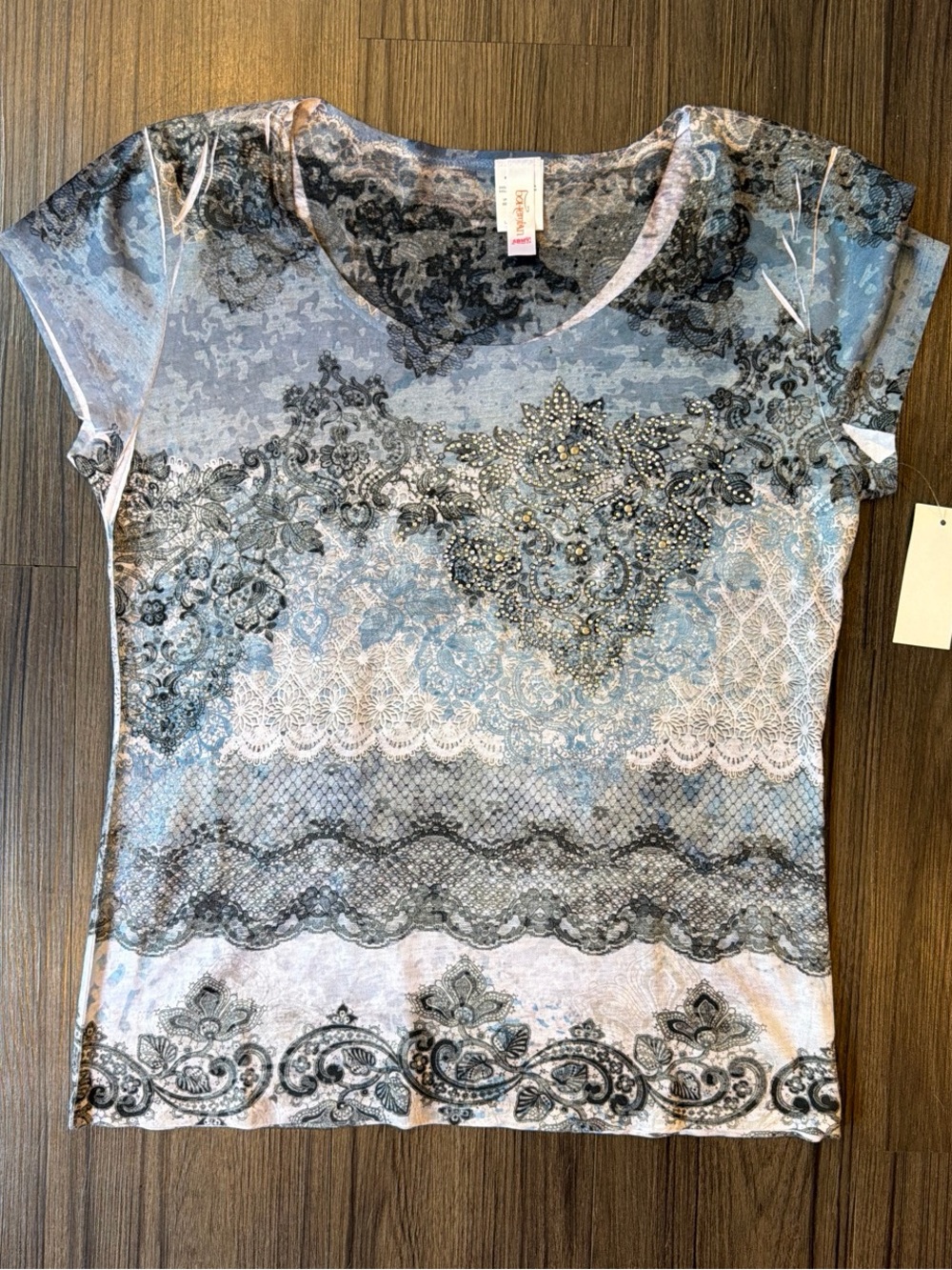 bedazzled boho style top